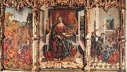 GALLEGO, Fernando Triptych of St Catherine  dfg china oil painting reproduction